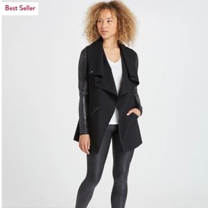 Spanx Drape Front Jacket M Black